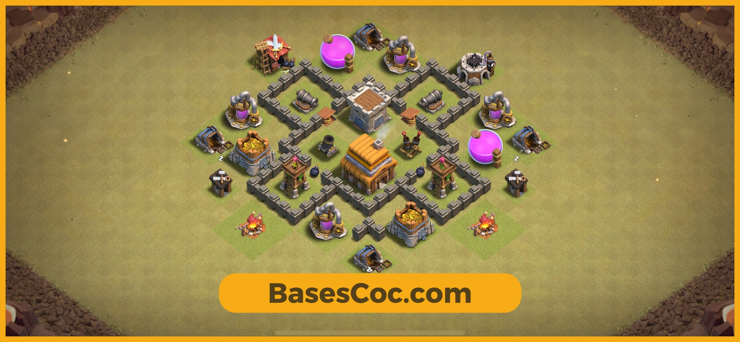 TH4 war Base